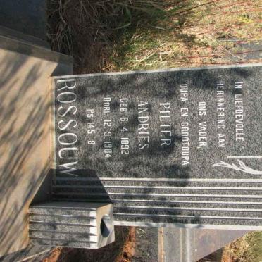 ROSSOUW Pieter Andries 1892-1984