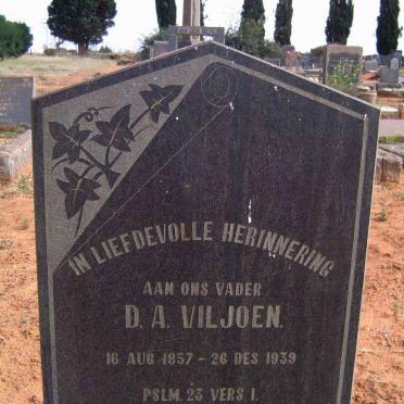 VILJOEN D.A. 1857-1939