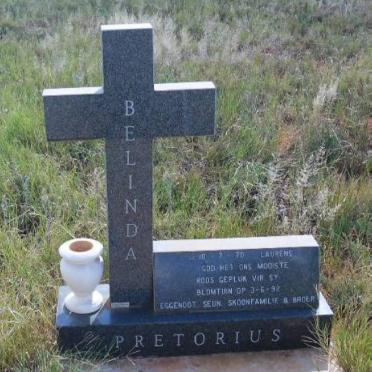 PRETORIUS Belinda 1970-1992