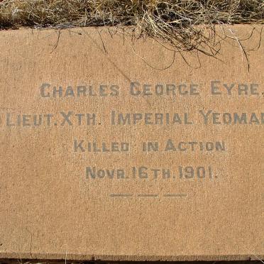 EYRE Charles George  -1901