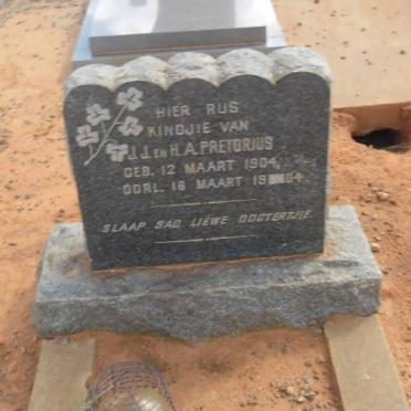 PRETORIUS Kindjie 1904-1904