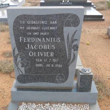 OLIVIER Ferdinantus Jacobus 1917-1988