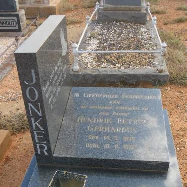 JONKER Hendrik Petrus Gerhardus 1885-1978