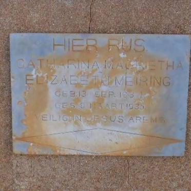 MEIRING Catharina Magrietha Elizabeth 1931-1935