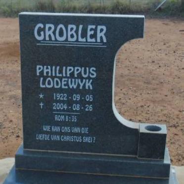 GROBLER Philippus Lodewyk 1922-2004
