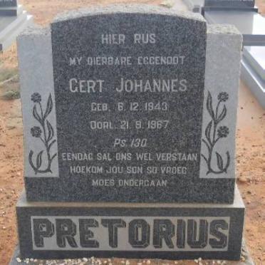 PRETORIUS Gert Johannes 1943-1967