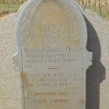 OLIVIER Barend Cornelius 1872-1901