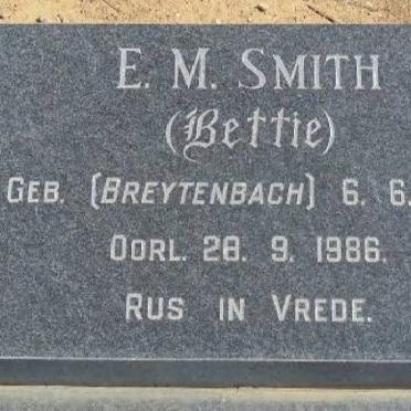SMITH E.M. nee BREYTENBACH 1921-1986