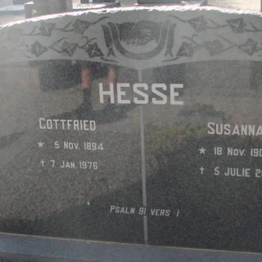 HESSE Gottfried 1894-1976 &amp; Susanna 1908-2000