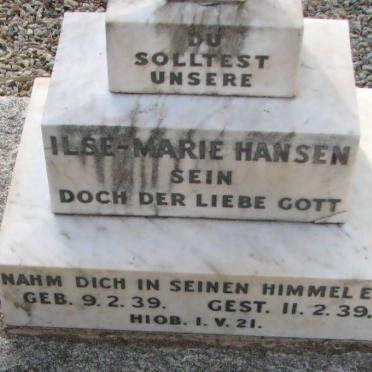 HANSEN Ilse-Marie 1939-1939