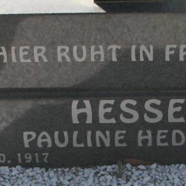 HESSE Pauline Hedwig 1917-1999