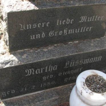 LÜSSMANN Martha nee TICKHOFF 1880-1960