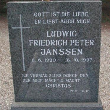 JANSSEN Ludwig Friedrich Peter 1920-1997
