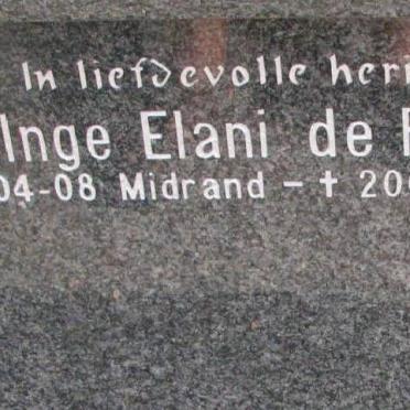 RUYTER Inge Elani, de 1999-2002