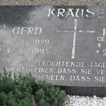 KRAUSE Gerd 1929-1995 &amp; Helga BENNEWITZ 1928-2008