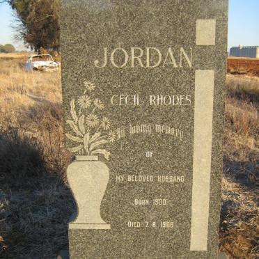 JORDAN Cecil Rhodes 1900-1968