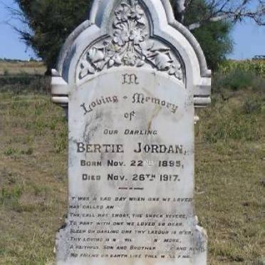 JORDAN Bertie 1895-1917