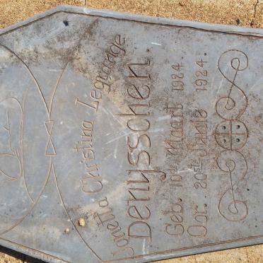 DENYSSCHEN Jonetta Christina Legrange 1924-1924