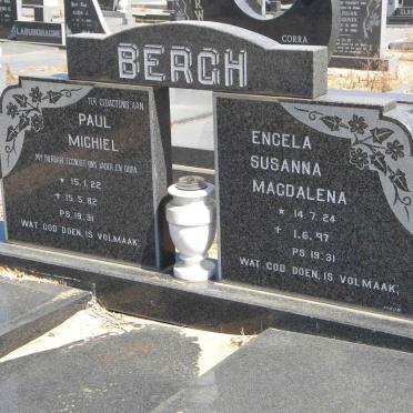 BERGH Paul Michiel 1922-1982 &amp; Engela Susanna Magdalena 1924-1997