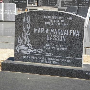 BASSON Maria Magdalena 1913-2007