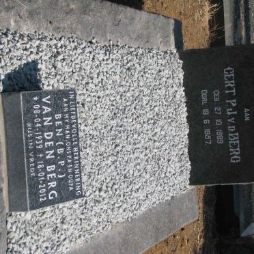 BERG B.P., van den 1939-2012 :: VAN DEN BERG Gert P.J. 1969-1957 