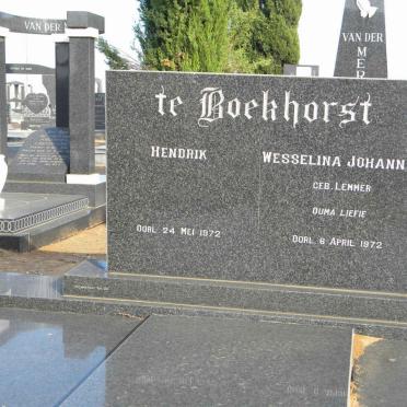 BOEKHORST Hendrik, te -1972 &amp; Wesselina Johanna LEMMER -1972