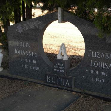 BOTHA Louis Johannes 1911-1990 &amp; Elizabeth Louisa 1910-1990