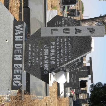 BERG Paulus Johannes, van den 1907-1984
