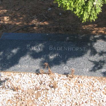 BADENHORST Baba 1993-1993