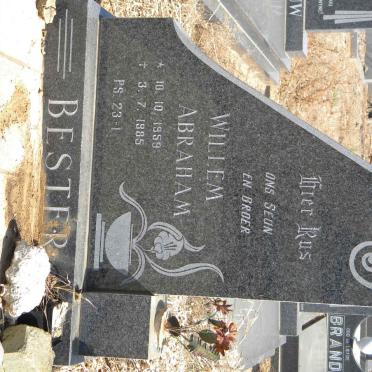 BESTER Willem Abraham 1959-1985