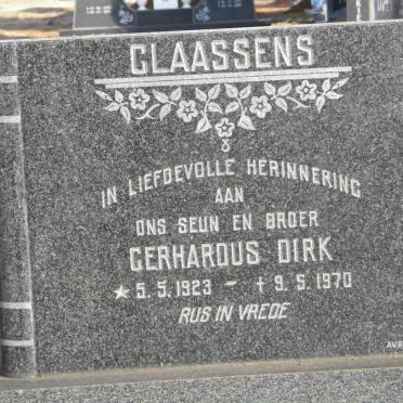 CLAASSENS Gerhardus Dirk 1923-1970