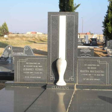 CLAASSENS Johannes Petrus 1894-1971 &amp; Martha Magdalena 1905-1978
