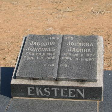 EKSTEEN Jacobus Johannes 1868-1928 &amp; Johanna Jacoba 1877-1960