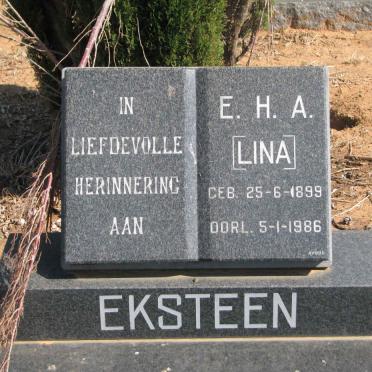 EKSTEEN E.H.A. 1899-1986