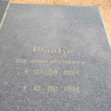 HEERDEN Woutie, van nee JANSEN VAN VUUREN 1934-1994