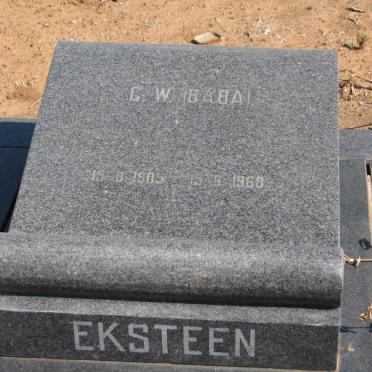EKSTEEN G.W. 1905-1968