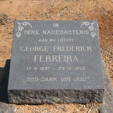FERREIRA George Frederick 1897-1958