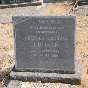 JORDAAN Johannes Jacobus 1924-1959