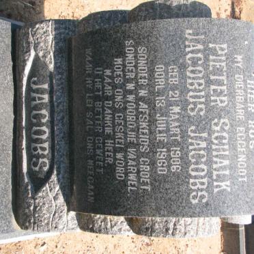JACOBS Pieter Schalk Jacobus 1906-1960
