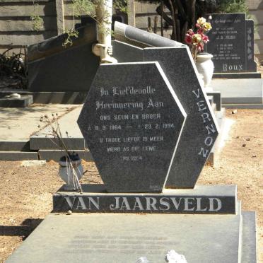 JAARSVELD Vernon, van 1964-1994