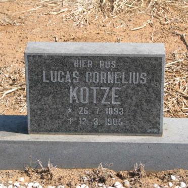 KOTZE Lucas Cornelius 1893-1995