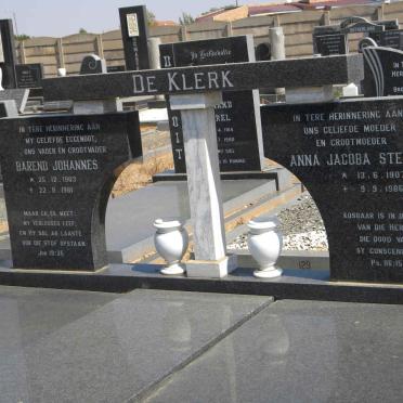 KLERK Barend Johannes, de 1903-1981 &amp; Anna Jacoba Stefina 1907-1986