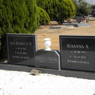 KOEGELENBERG Jan Harmus D. 1937-2004 &amp; Susanna S. 1947-2010