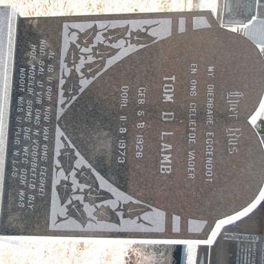 LAMB Tom D. 1926-1973