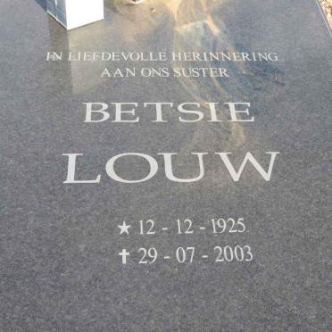 LOUW Betsie 1925-2003