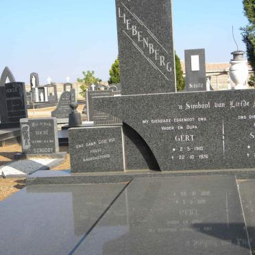 LIEBENBERG Gert 1910-1976 &amp; Stiena 1908-1983