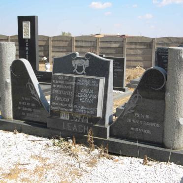 LEACH Christoffel Phillipus 1915-1981 &amp; Anna Johanna Elena 1917-1999