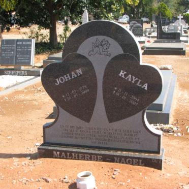 MALHERBE Johan 1978-2000 :: NAGEL Kayla 2004-2009