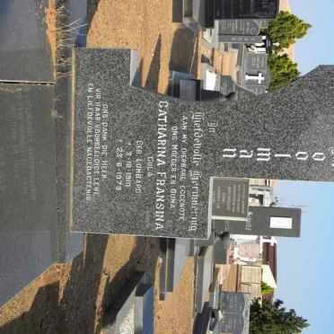 MOOLMAN Catharina Fransina nee LOMBARD 1910-1973