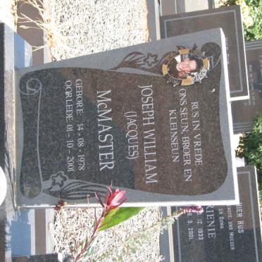 McMASTER Joseph William, 1978-2001